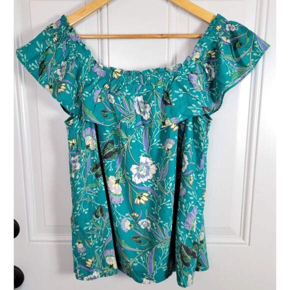 NWT Loft Floral Linen Blend Top Size S - Picture 8 of 8